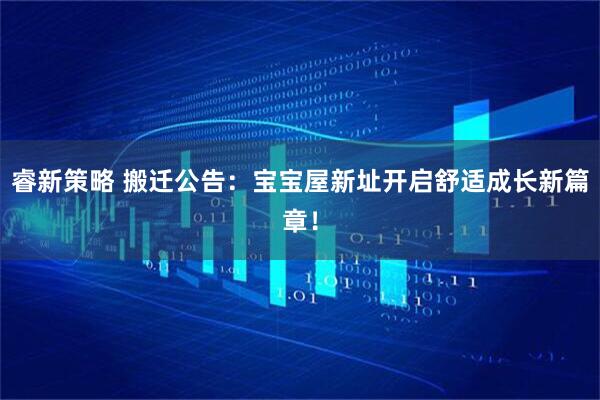 睿新策略 搬迁公告：宝宝屋新址开启舒适成长新篇章！